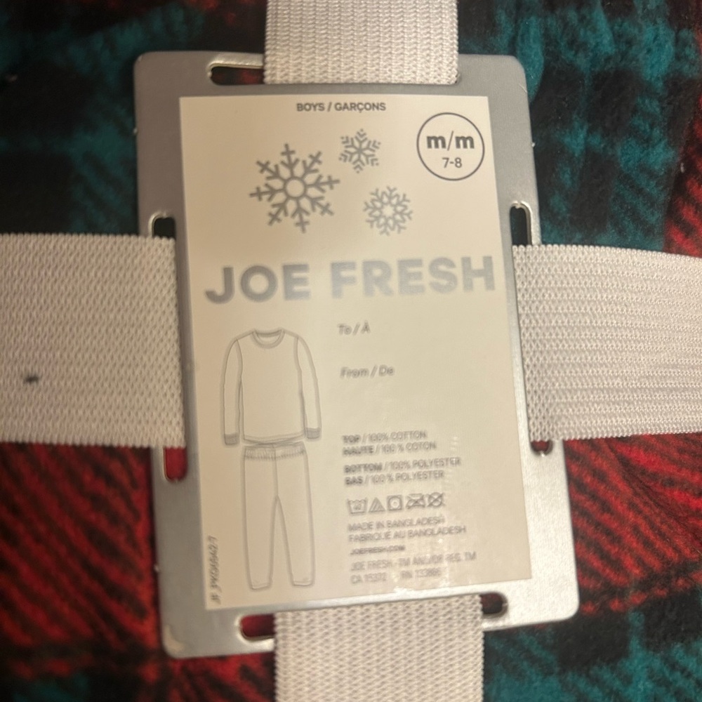 Joe Fresh Kids Pajama Set - Red and Black Plaid